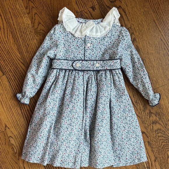 Pepa London Liberty Dress with Smocked Ruffled Collar 2 year - Picture 3 of 3